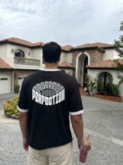 PRINTED ICON'S Ringer Tee "BLACK"