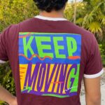 PRINTED ICON'S Ringer Tee "BURGUNDY"